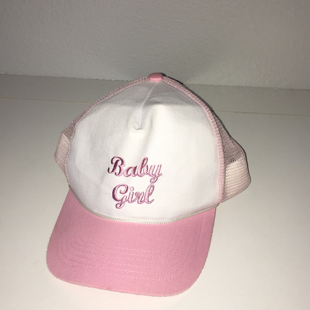 Light Pink Baby Girl Embroidered Baseball Cap